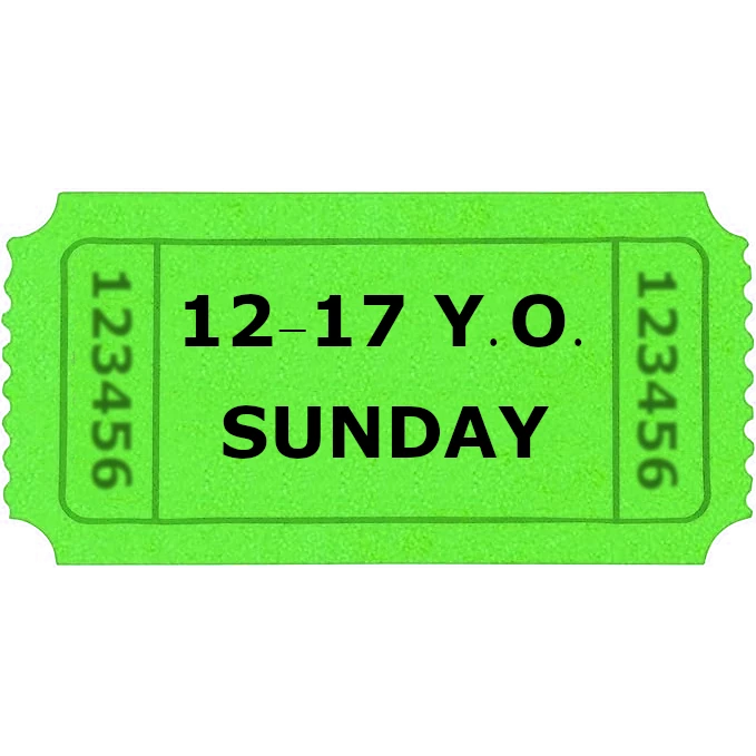 Youth (age 12-17) Sunday ticket