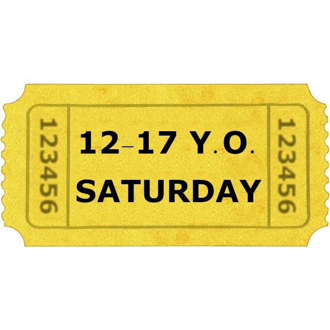 Youth (age 12-17) Saturday ticket